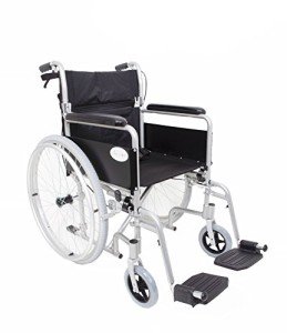 Angel Mobility Compact Folding Wheelchair in Metallic Silver