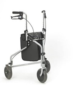Tri-Wheel Folding Walker with Adjustable Height