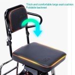 Foldable 3-Wheel Mobility Scooter with Comfortable Seat