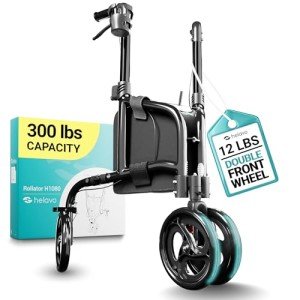 Lightweight Foldable 3-Wheel Walker for Indoor/Outdoor Use