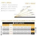 Folding Aluminum Wheelchair Ramp with Non-Skid Surface