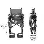 Pepe Foldable Self-Propelled Wheelchair for Adults