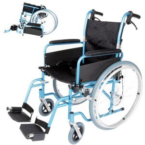 Lightweight Folding Self-Propelled Wheelchair with Brakes