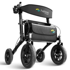 Helavo Foldable All-Terrain Walker with Comfortable Seat