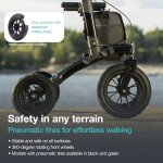 Helavo Foldable All-Terrain Walker with Comfortable Seat