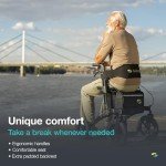 Helavo Foldable All-Terrain Walker with Comfortable Seat