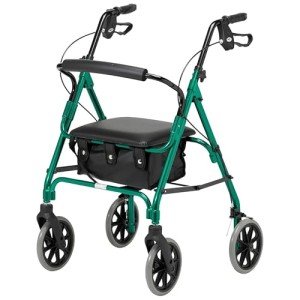 Days Lightweight Folding Four-Wheel Walker with Seat