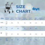 Days Lightweight Folding Four-Wheel Walker with Seat