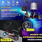 Lightweight 3-Wheel Mobility Scooter for Adults