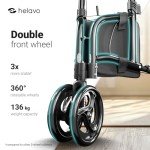 Lightweight Foldable 3-Wheel Walker for Indoor/Outdoor Use