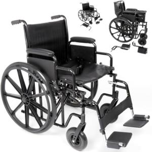 U-GO Atlas Bariatric Folding Wheelchair with 22" Seat