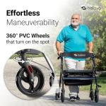 Helavo Heavy-Duty Bariatric Walker - 500 lbs Capacity