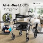 Helavo Heavy-Duty Bariatric Walker - 500 lbs Capacity