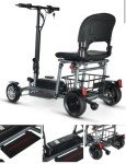 Portable Foldable Electric Mobility Scooter with 4 Wheels
