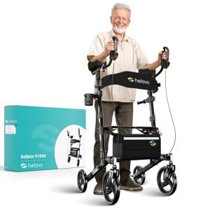 Helavo Foldable Upright Walker with Seat for Seniors