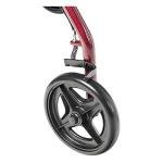Drive Medical Foldable Rollator Walker with Seat, Red