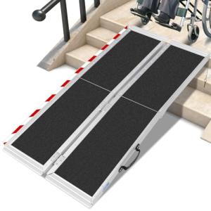 Foldable Aluminum Wheelchair Ramp for Easy Access