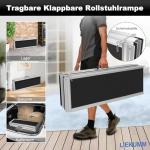 Foldable Aluminum Wheelchair Ramp for Easy Access