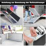 Foldable Aluminum Wheelchair Ramp for Easy Access