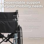 Lightweight Folding Mobility Wheelchair for Travel