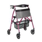 Lightweight Folding 4-Wheel Rollator with Seat