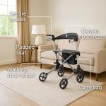Days Deluxe Lightweight Folding 4-Wheel Rollator