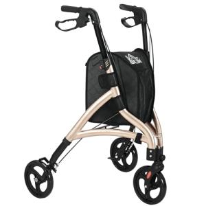 Lightweight 3 Wheel Rollator with Adjustable Handle