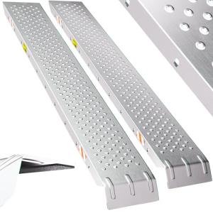 Heavy Duty Galvanized Steel Loading Ramps - 400kg Capacity