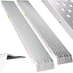 Heavy Duty Galvanized Steel Loading Ramps - 400kg Capacity