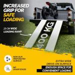 Heavy Duty Galvanized Steel Loading Ramps - 400kg Capacity