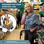 Mobiclinic® Foldable Walker Trolley with Seat