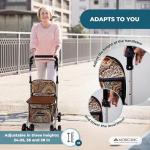 Mobiclinic® Foldable Walker Trolley with Seat
