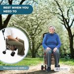 Mobiclinic® Foldable Walker Trolley with Seat