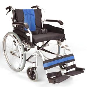 Lightweight Folding Aluminum Wheelchair with 20-Inch Seat