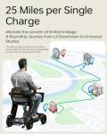 Compact Folding Mobility Scooter with 25-Mile Range