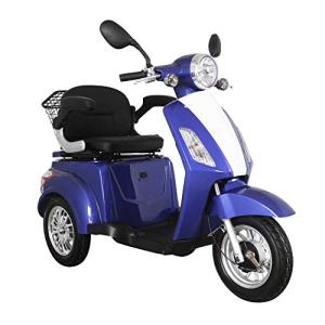Blue ZT500 3-Wheel Electric Mobility Scooter Bundle