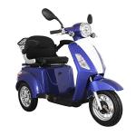 Blue ZT500 3-Wheel Electric Mobility Scooter Bundle