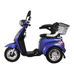Blue ZT500 3-Wheel Electric Mobility Scooter Bundle