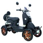 Matt Black 4-Wheel Electric Mobility Scooter with Accessories