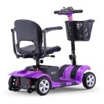 Portable Purple Mobility Scooter - 4mph Split Design