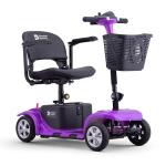 Portable Purple Mobility Scooter - 4mph Split Design