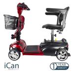 iCAN X-02 Portable Mobility Scooter with Removable Battery
