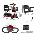 iCAN X-02 Portable Mobility Scooter with Removable Battery