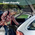 Lightweight Travel-Friendly Folding Wheelchair - 18" Seat