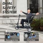 Folding 4-Wheel Electric Mobility Scooter for Adults