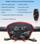 Lightweight Folding Mobility Scooter with Removable Battery