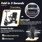 Lightweight 20-Mile Autopilot 4-Wheel Mobility Scooter