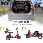 Lightweight Foldable 3-Wheel Mobility Scooter for Seniors