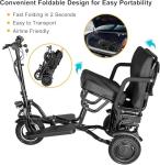 Folding 3-Wheel Mobility Scooter for Seniors