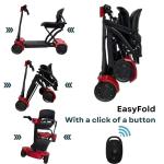 Lightweight Automatic Folding Mobility Scooter with Remote
